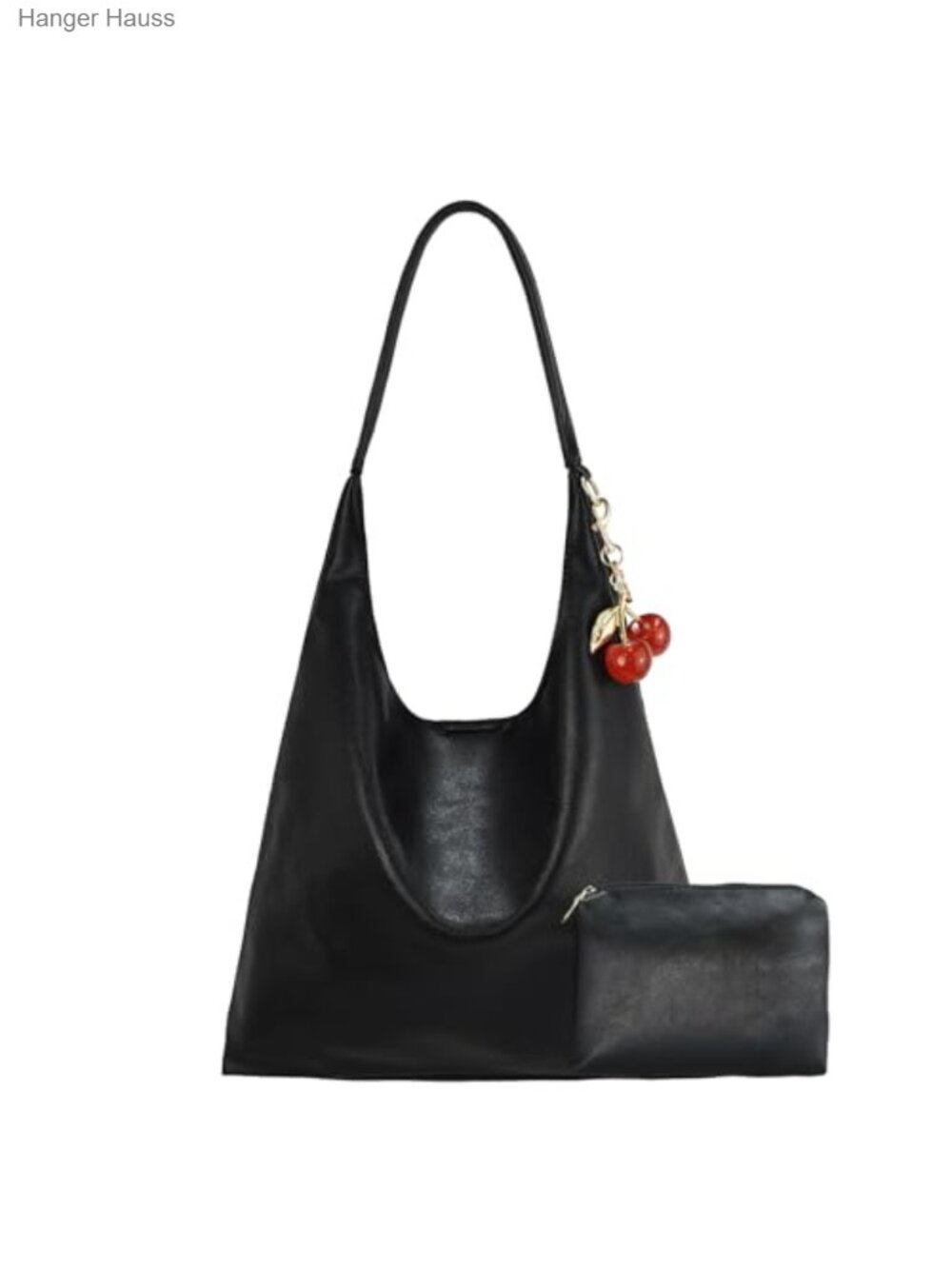 Vegan Hobo Bag Faux Leather Shoulder Purse Tote Crossbody